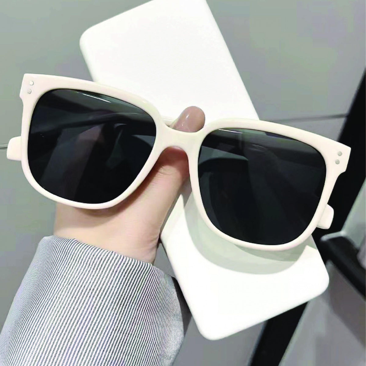 Square Sunglasses Mirror Lens UV400