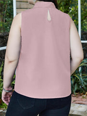  Women's Solid High Neck Tank Top