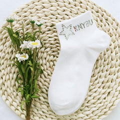 5 Pairs Star Rhinestone Socks for Women