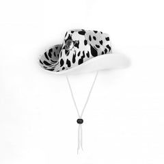 Leopard Print Cowboy Hat & Jazz Fedora Cap Western Cowgirl Hats Men Women