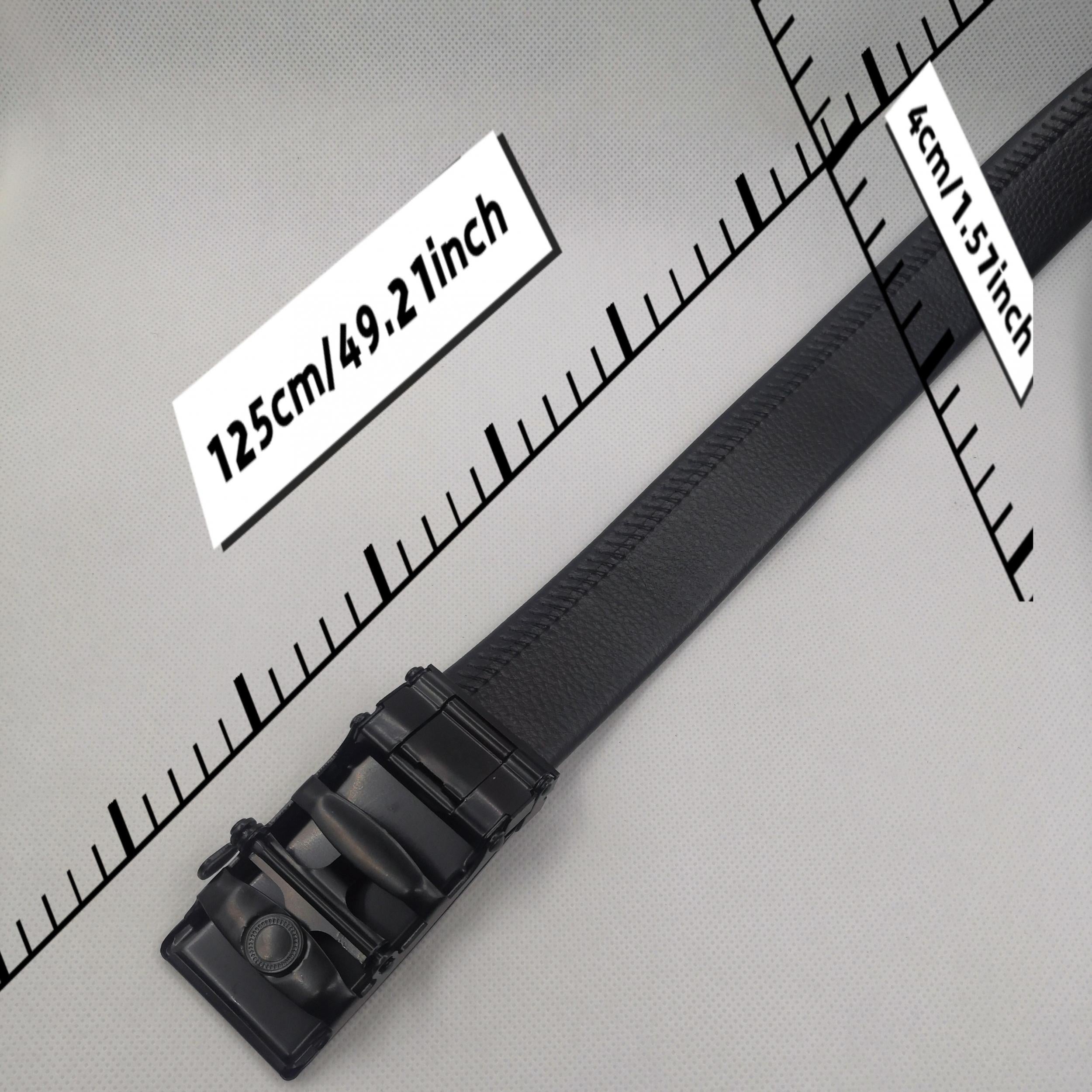 Men's PU Auto Buckle Casual Belt