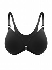 Front Buckle Push Up Bra Solid T Shirt Comfy Women's Lingerie