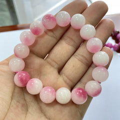 12MM Colorful Tourmaline Plum Blossom Jade Crystal Beads