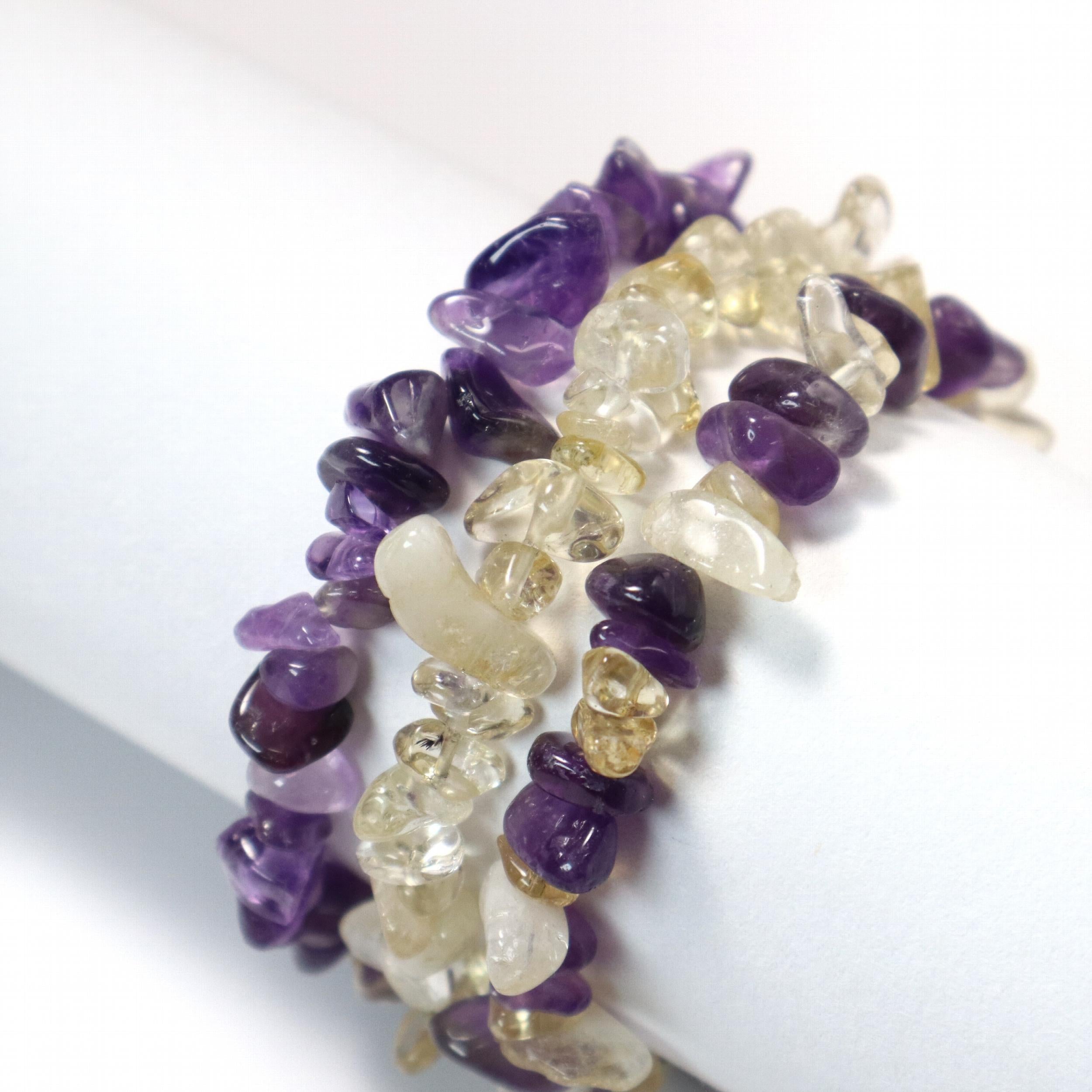 Natural Crystal Irregular Shape Bracelet Birthstone Gift for Him
