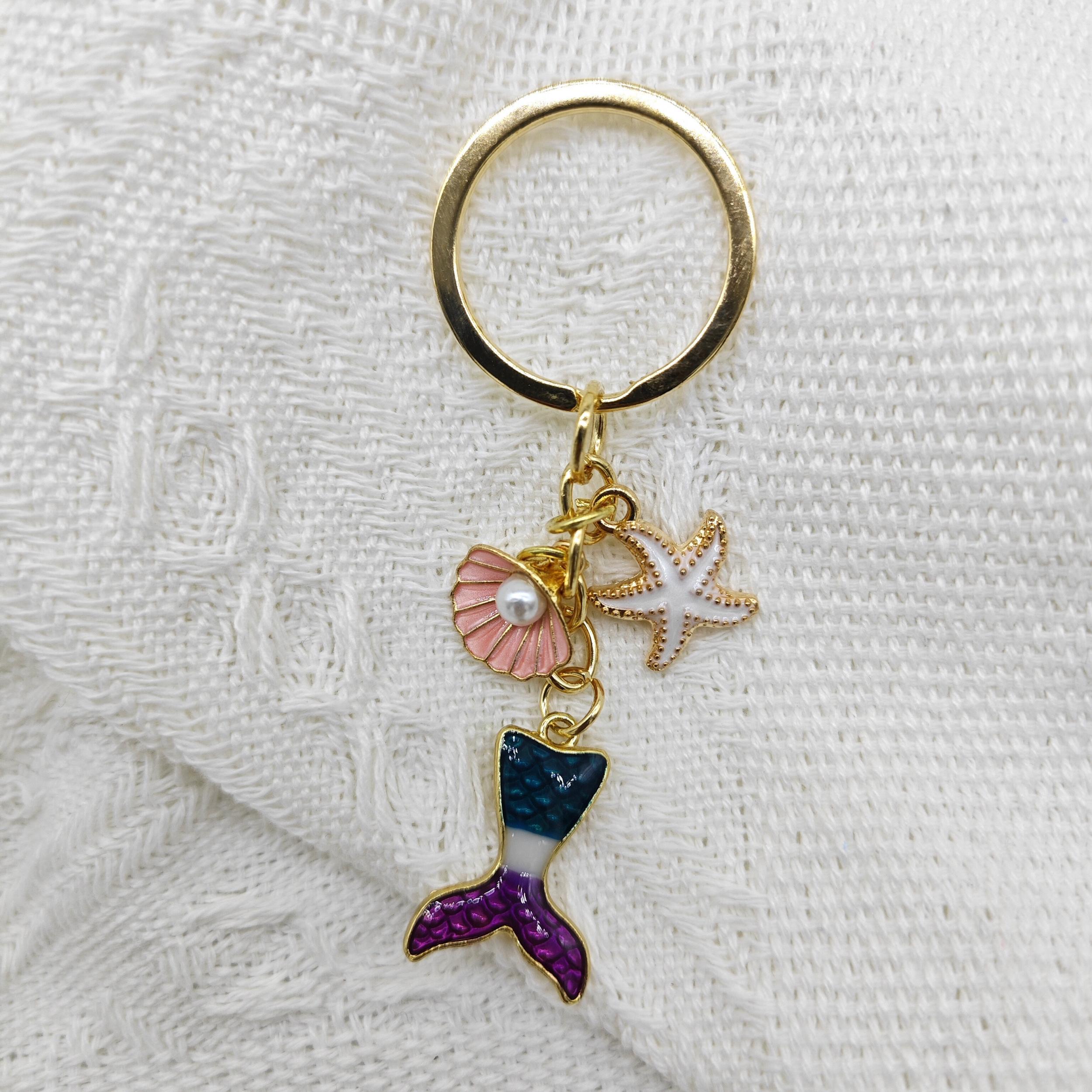 Mermaid Keychain Enamel Fish Tail Keychain Pendant