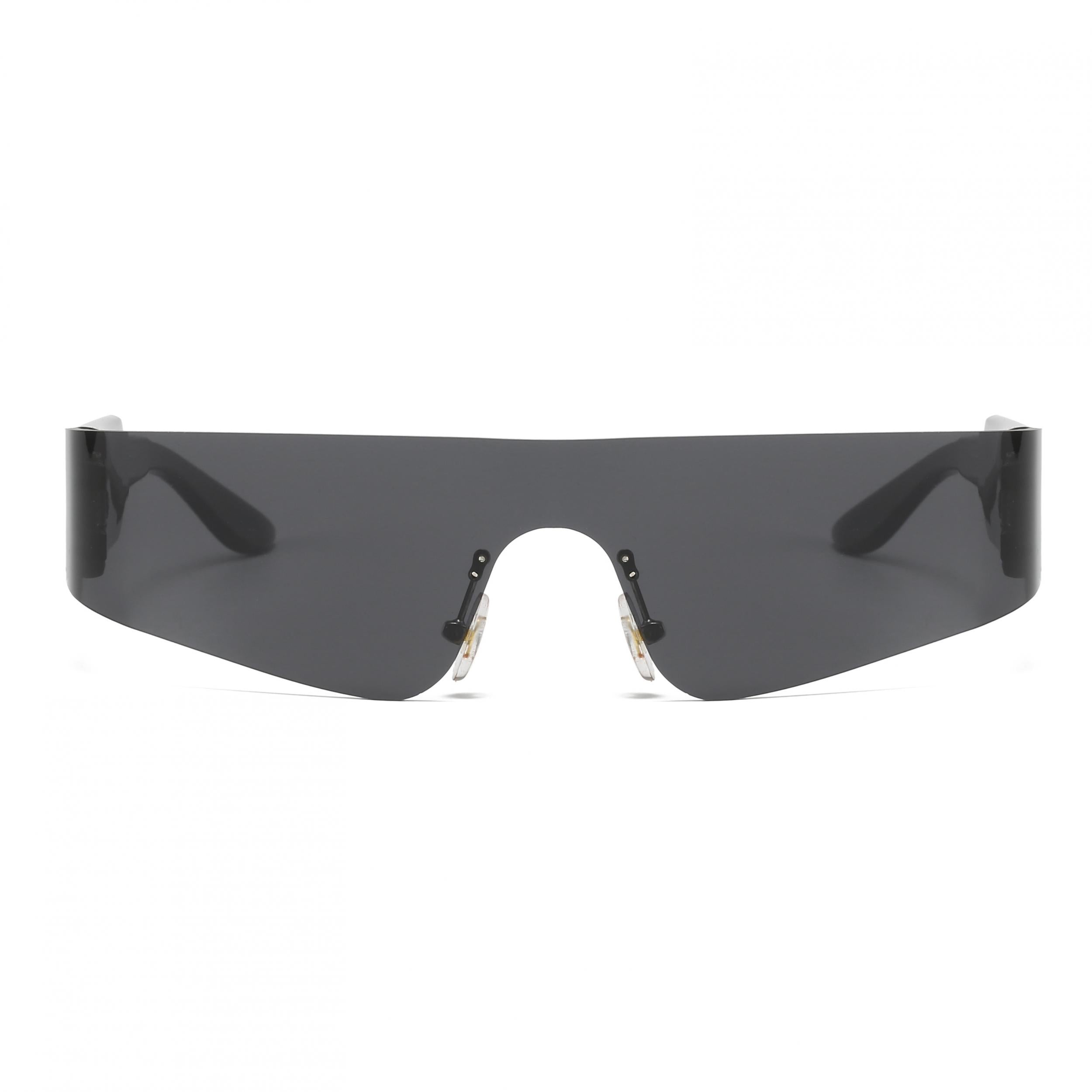 Steampunk Frameless Men Sports Sunglasses