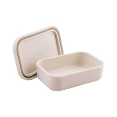 Silicone Square Lunch Box for Fresh Keeping - Microwave & Refrigerator Safe