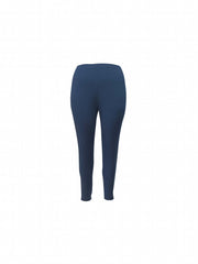  High Rise Skinny Trousers Button Decor
