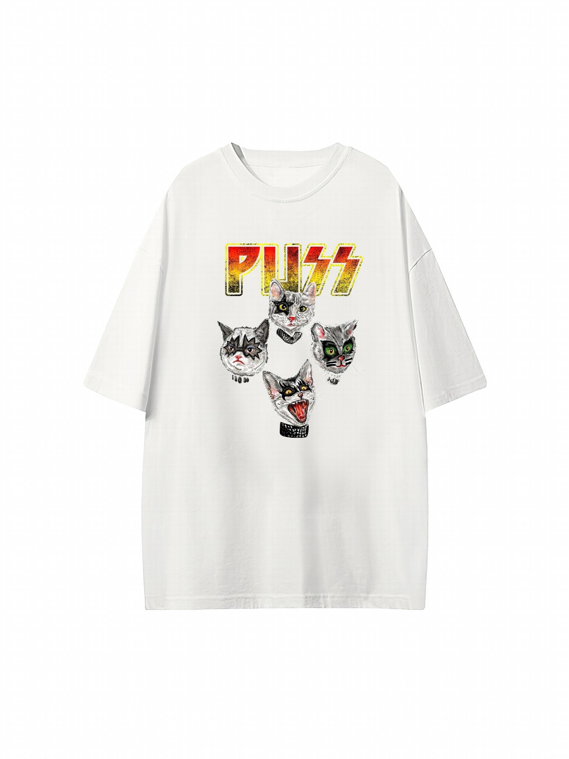 Cat & Rock Graphic Tee