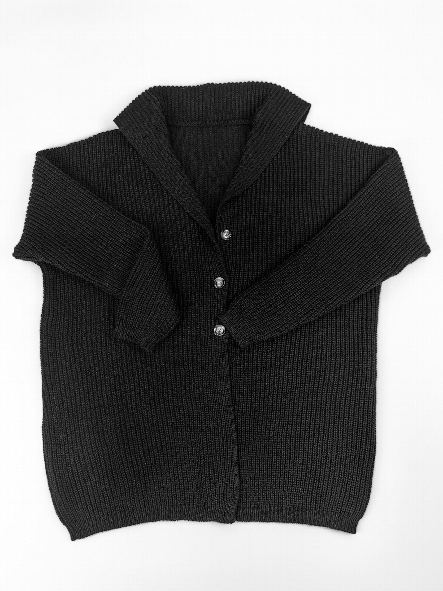  Solid Long Sleeve Cardigan With Pockets