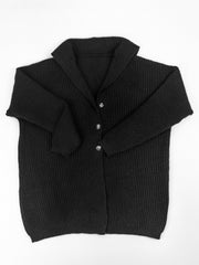  Solid Long Sleeve Cardigan With Pockets