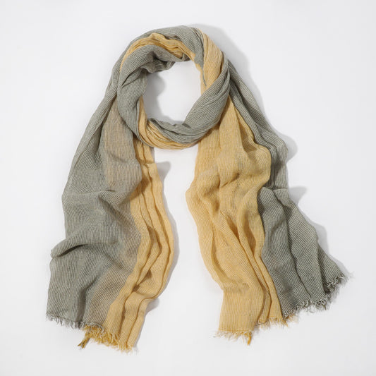 Men's Boho Style Tassel Bandana Scarf With Stripes