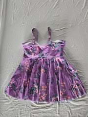  Floral Print Ruched Swimsuit Set