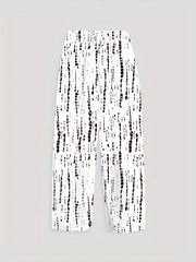 Graphic Print Dual Pockets Loose Pants Casual Comfy Pants Women