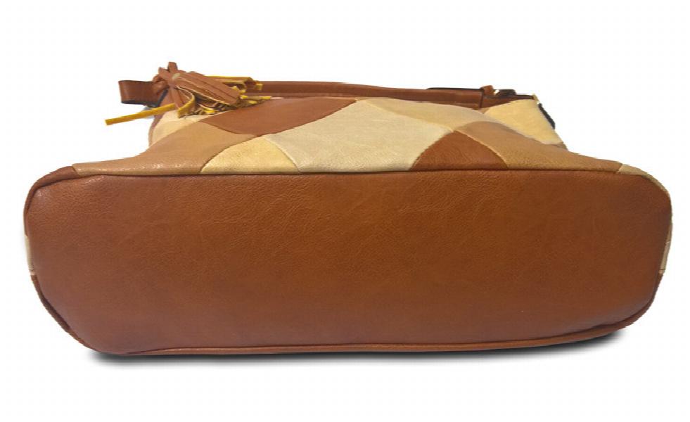 Stylish simplicity pu leather Women's Crossbody Bags Contrast Women handbag