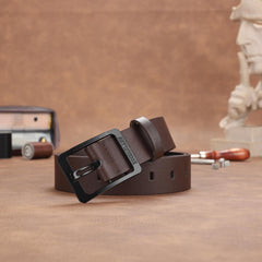 Men's Pin Buckle Belt PU Leather Casual Jeans Pants Strap
