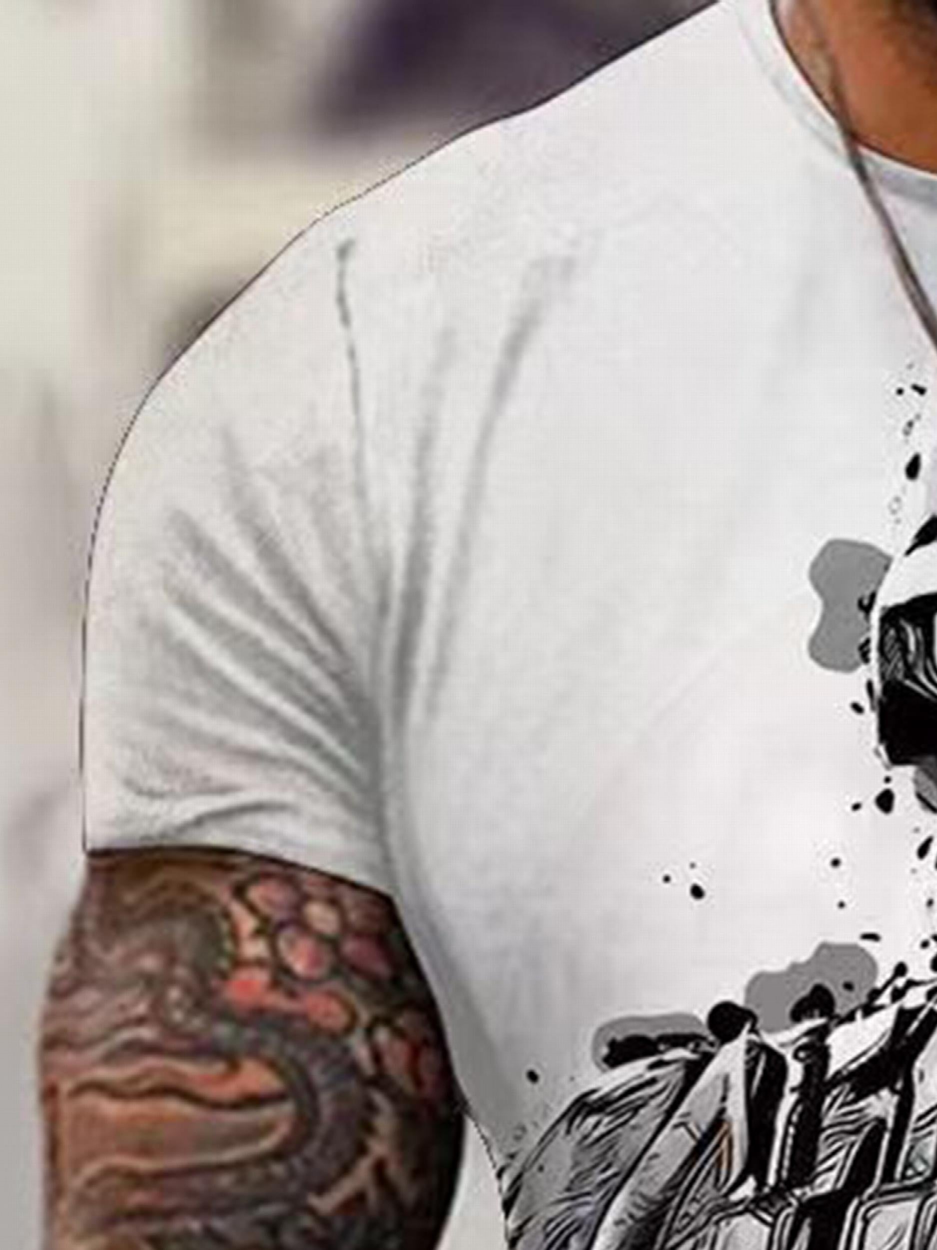 Men's Graphic Soldier T-Shirt for Summer Outdoor