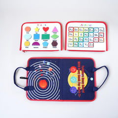 Montessori Busy Board Sensory Toys 5-in-1 for Toddlers 1-3 Yrs