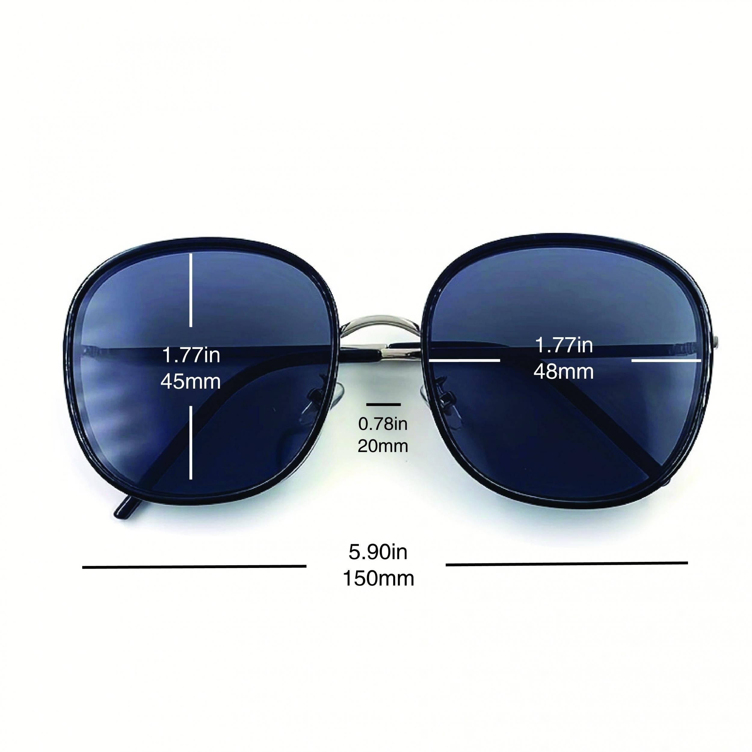 Large Oval Sunglasses UV400 for Women Men Casual Travel Beach