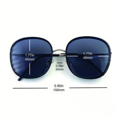 Large Oval Sunglasses UV400 for Women Men Casual Travel Beach