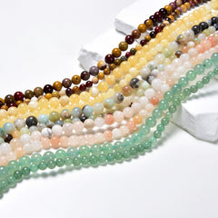 8mm Natural Crystal Long Chain Loose Beads Semi-finished Jewelry