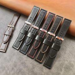 Soft Hand Stitch Straight Hair Smart Watch Strap