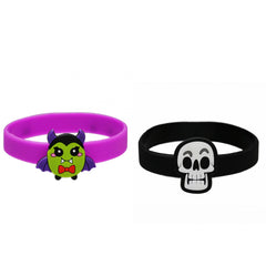 Halloween Silicone Bracelet Cartoon Waterproof Stretch Soft Rubber