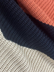  Colorblock V Neck Sweater
