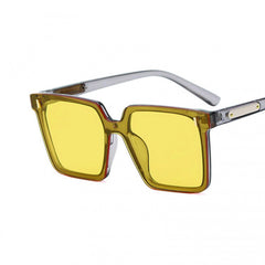 Square Polarized Sunglasses Jelly Frame Glasses UV400