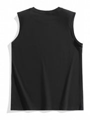 Boys Football Graphic Tank Top Sleeveless Casual Cotton Crew Neck Shirt