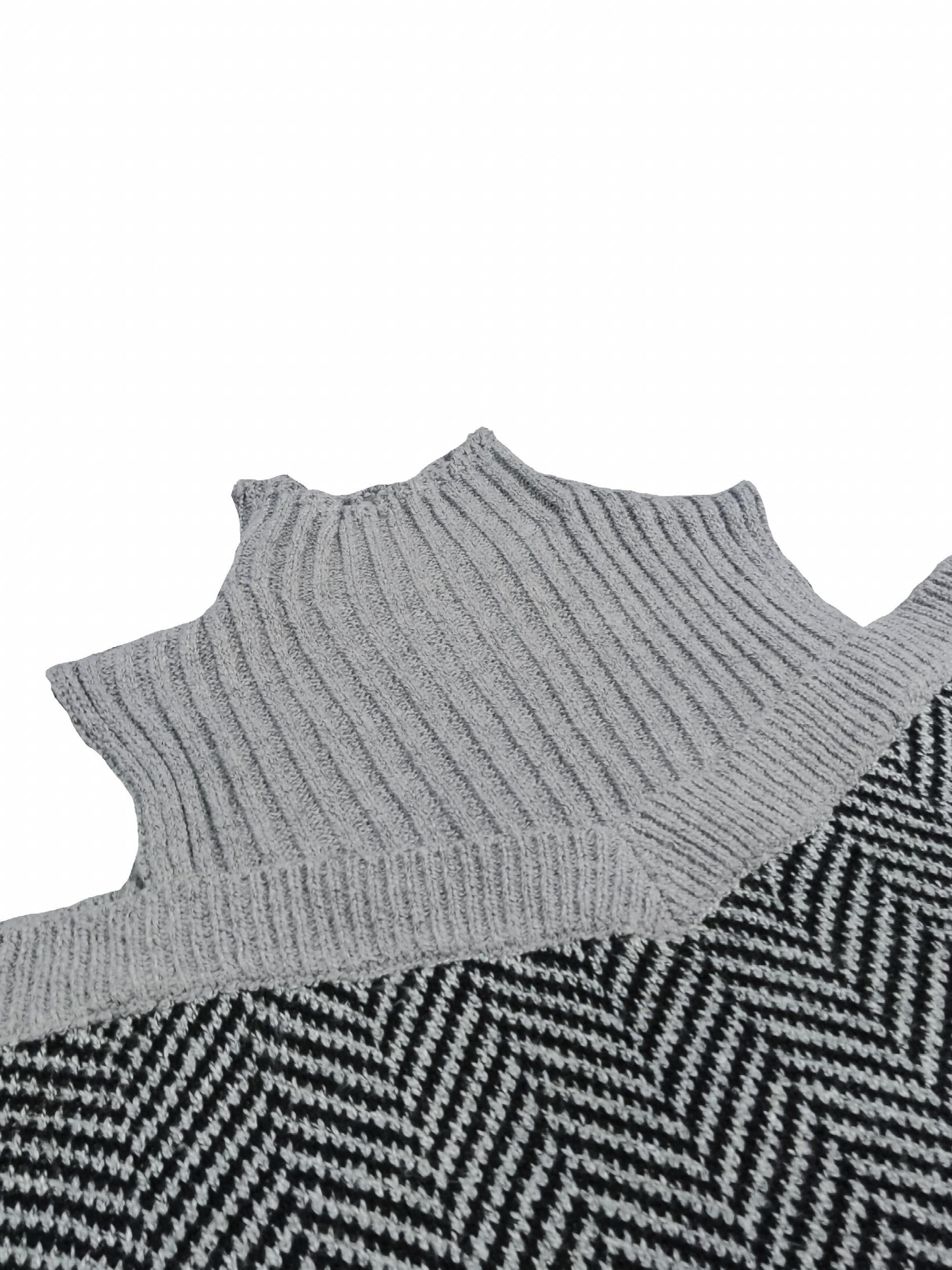  Colorblock Chevron Print Cold Shoulder Long Sleeve Jumpsuit