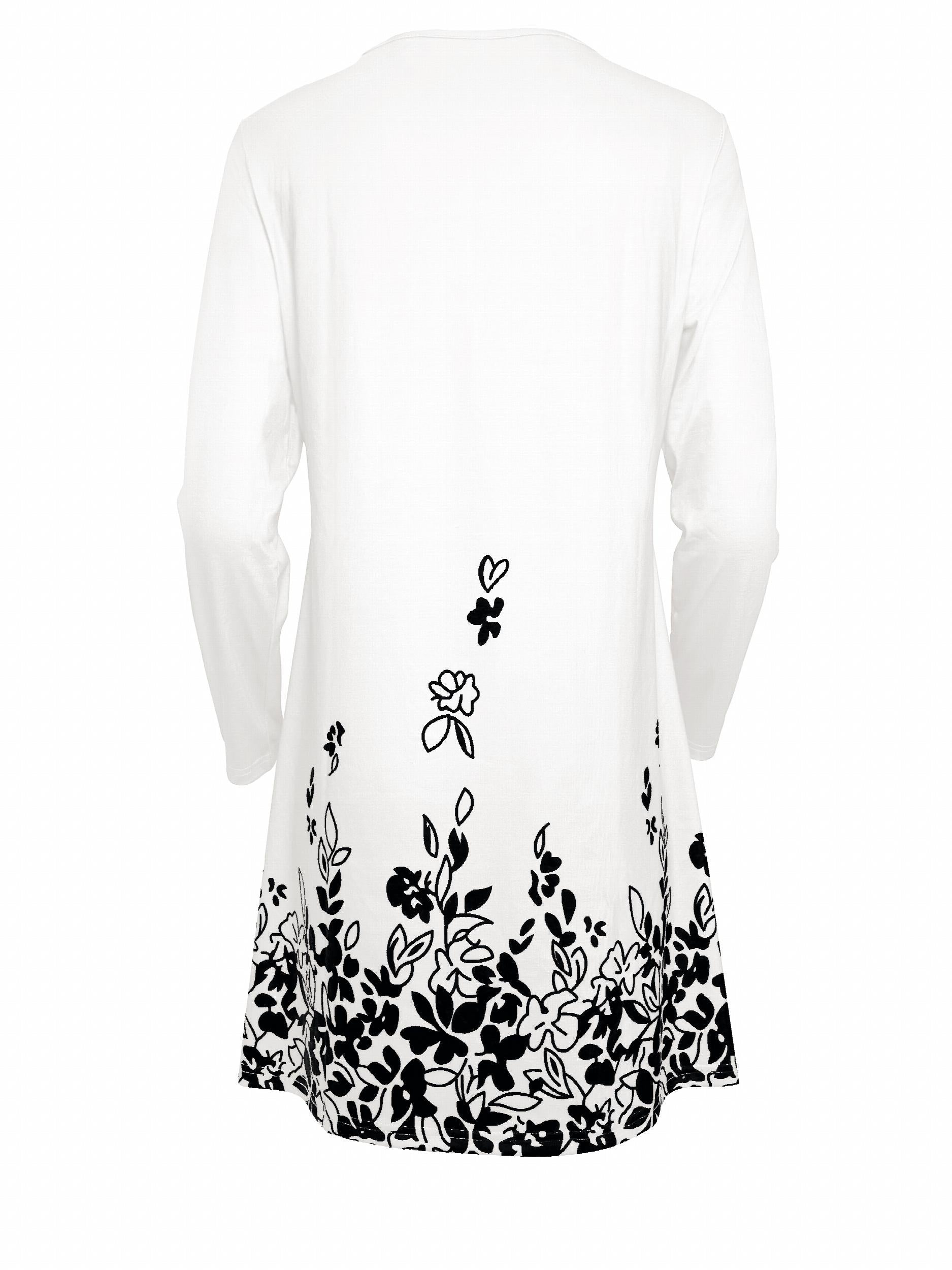  Casual Dress Women's Plus Floral Print Keyhole Long Sleeve Dress