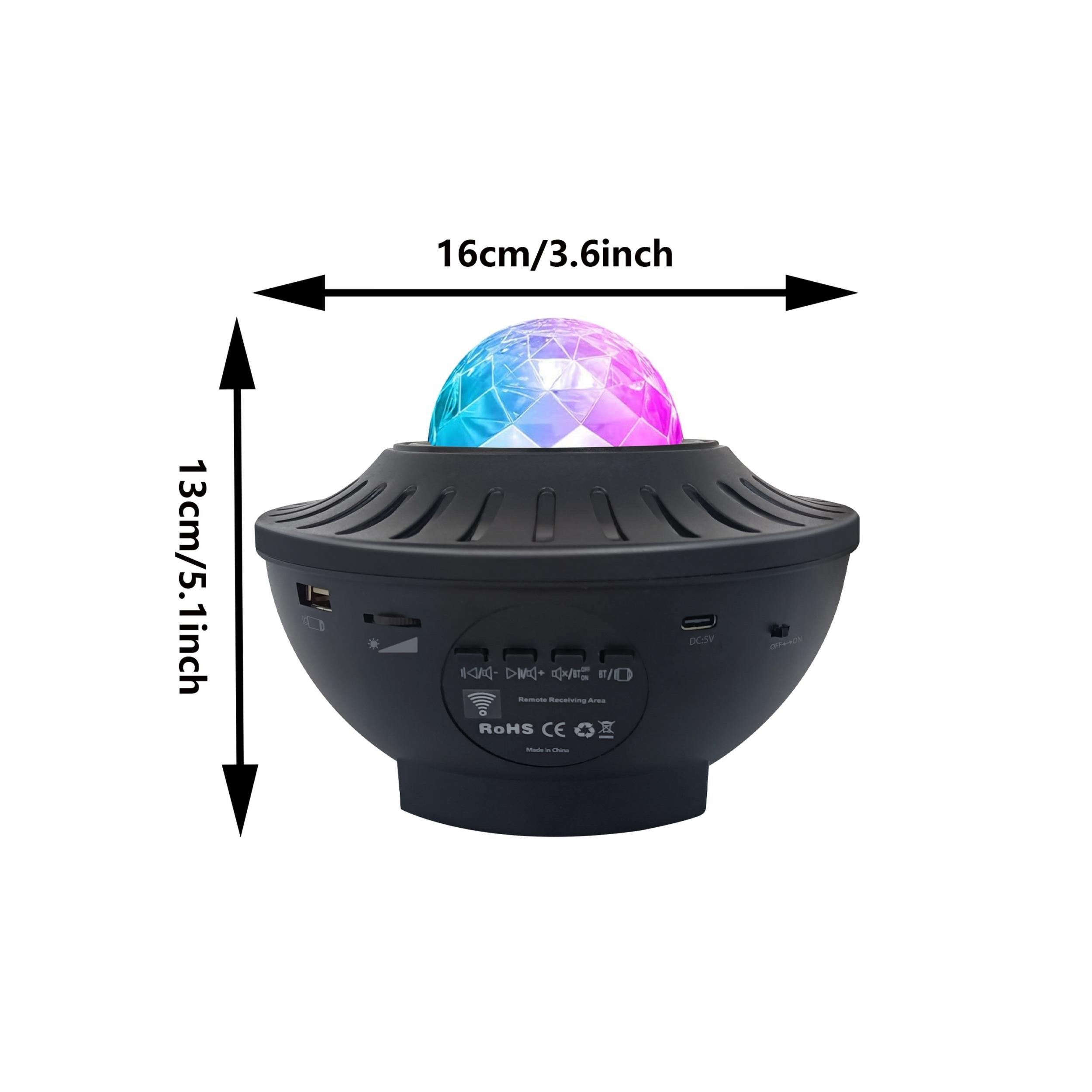 Galaxy Star Projector Night Light Voice Control 4 In 1 Ocean Wave