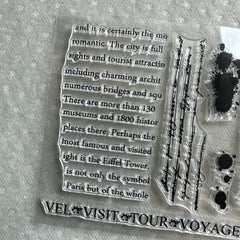 Transparent Silicone Stamp For Hand Account Background Series