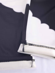  Colorblock Cow Fleece Legging