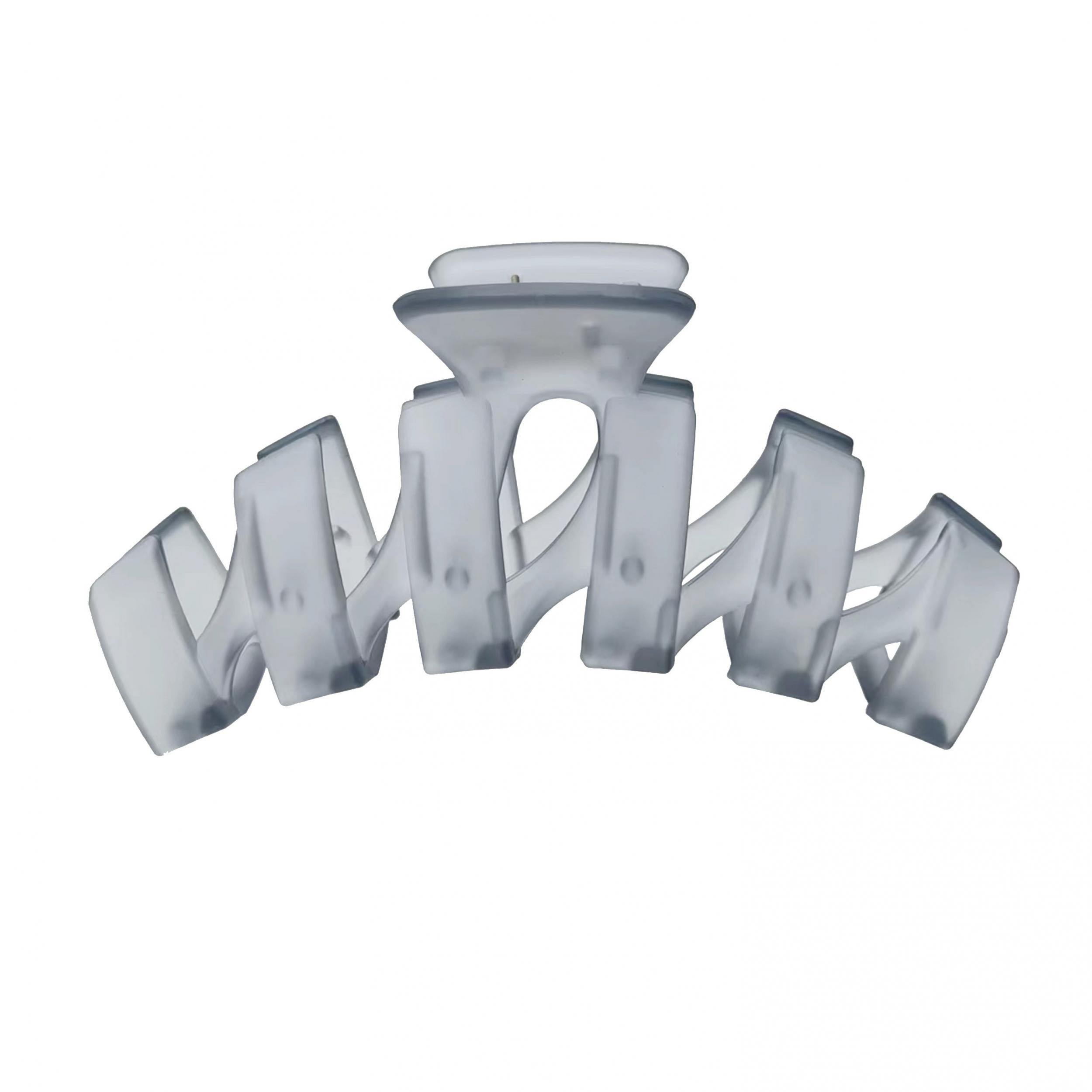 Frosted Twist Hair Claws Transparent Shark Claws Hair Accessories