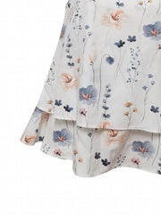 Floral Print Plus Size Tank Top, Round Neck, Medium Stretch