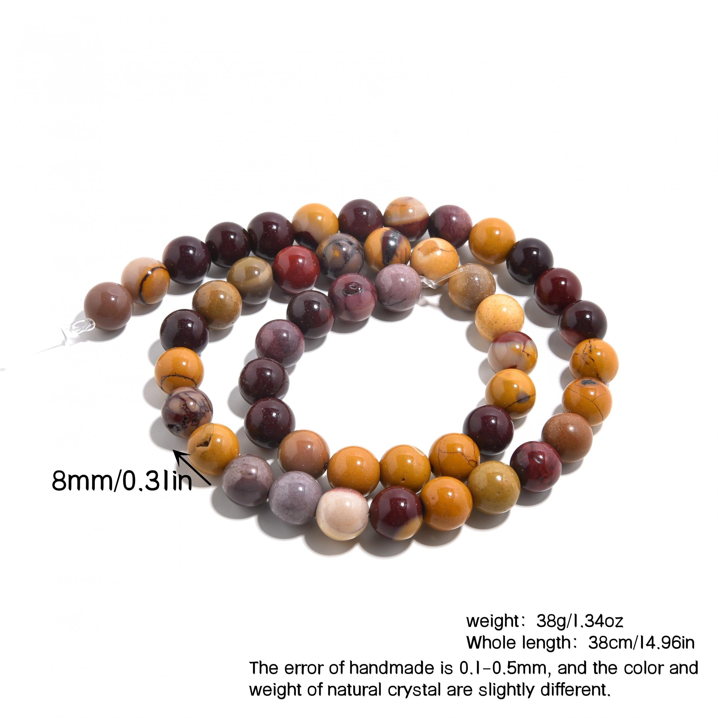 8mm Natural Crystal Long Chain Loose Beads Semi-finished Jewelry