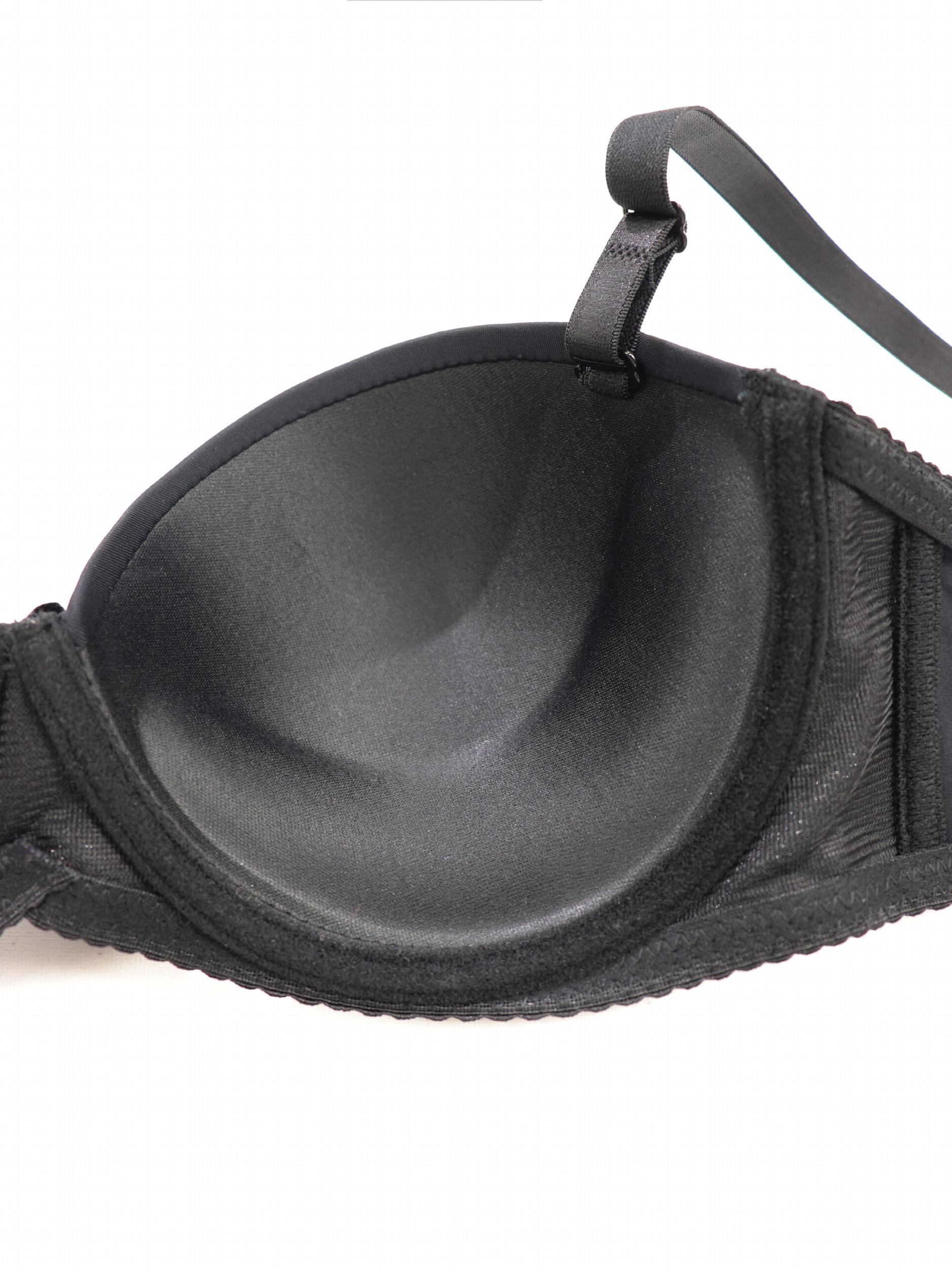 3pcs Bow Balconette Bras Push Up T Shirt Bra Women's Lingerie