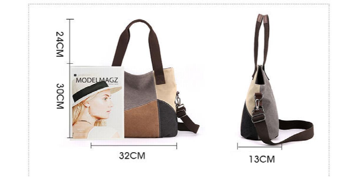 Vintage Canvas Women Messenger Bags Crossbody Women's Shoulder Bag