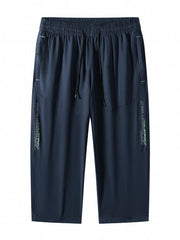 Kids Casual Drawstring Cropped Shorts