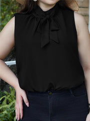  Women's Solid High Neck Tank Top