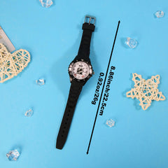 Boys' Sports Quartz Watch with Date Display and Silicone Strap