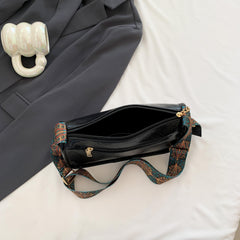 Ethnic Crossbody Bag Vintage Wide Strap Shoulder Purse