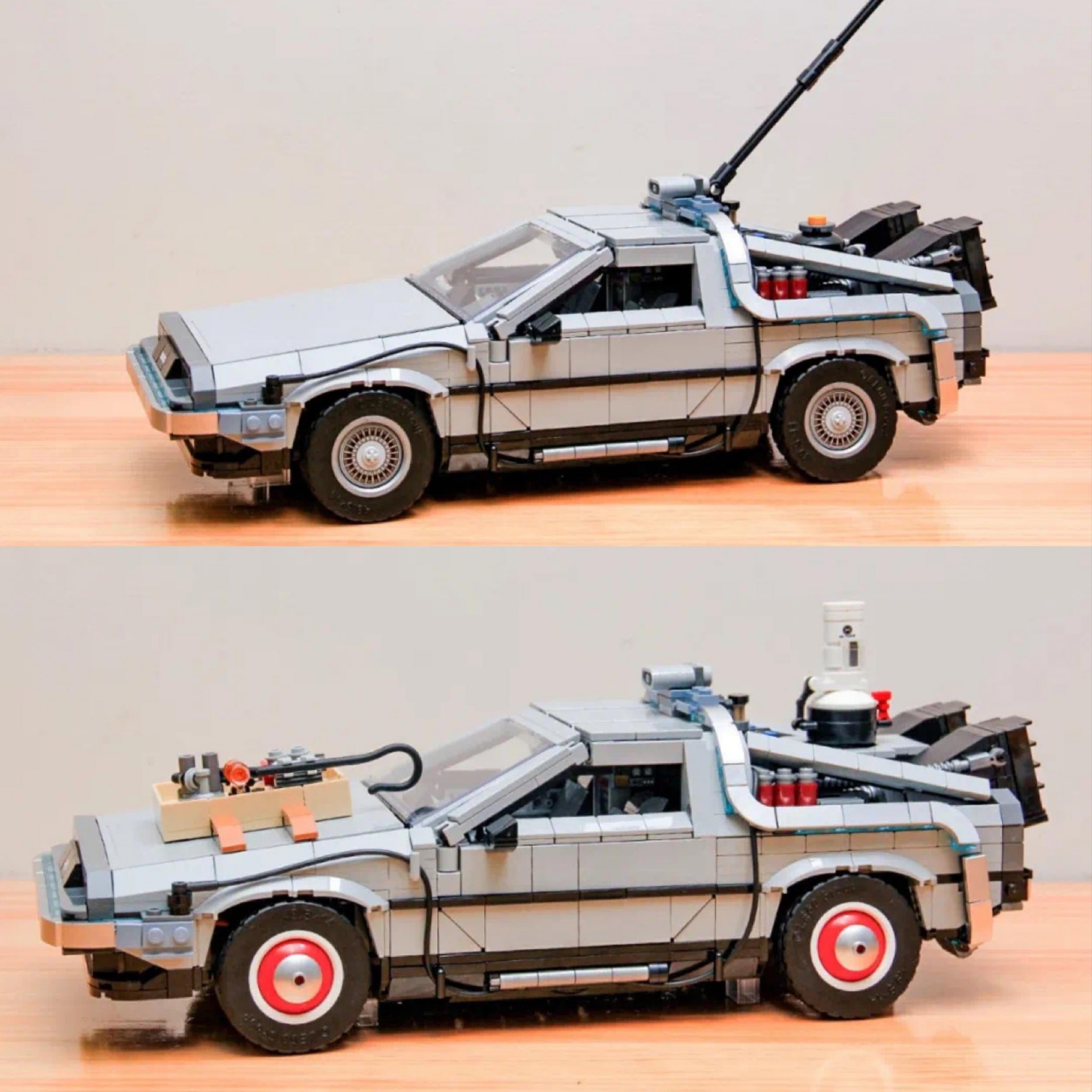 1872pcs Time Machine Building Blocks Construction Car Bricks Toys