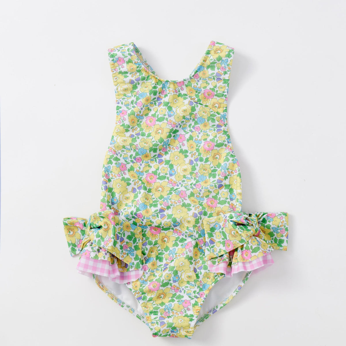 Floral Pattern Girl's Swimsuit Tankini for Beach Vacation