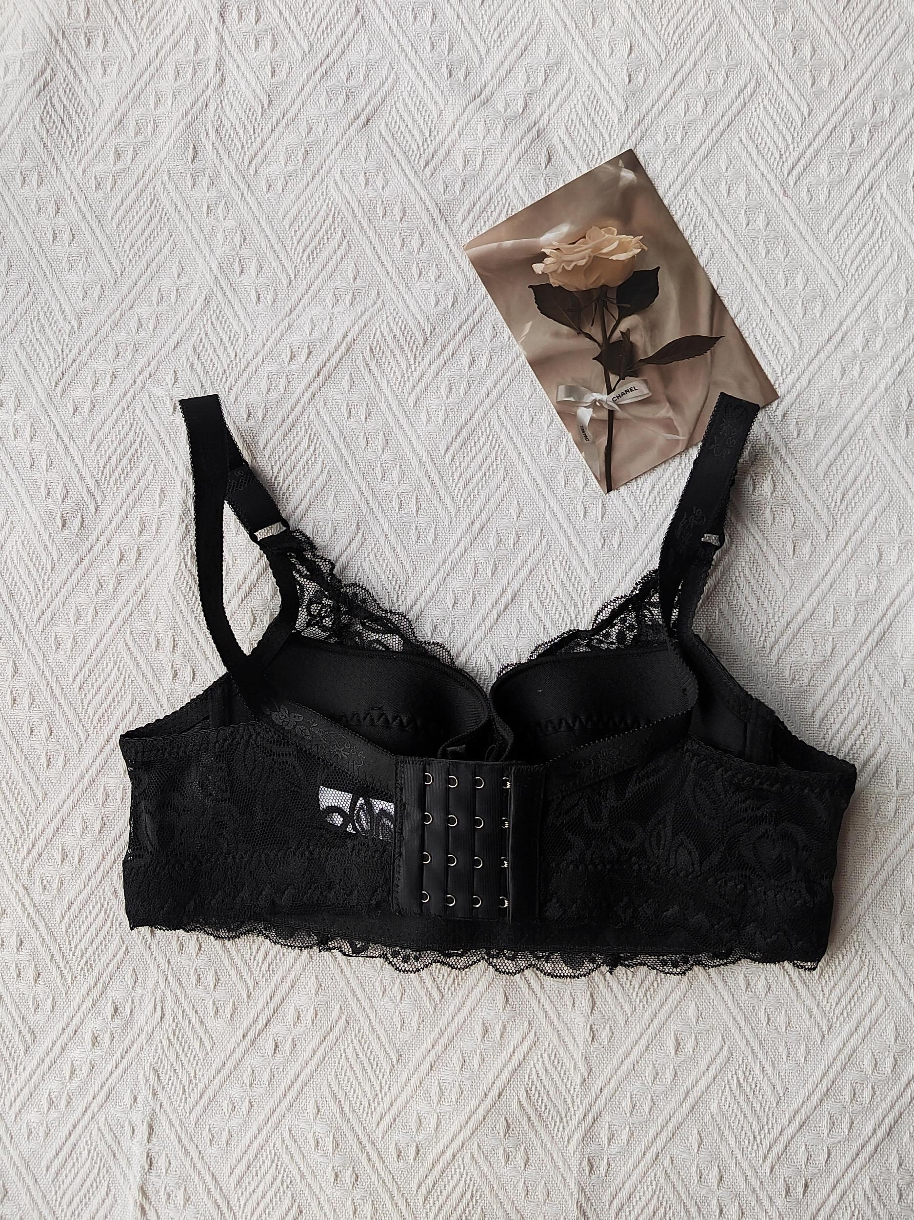 Lace Push Up Bra Breathable Bow Tie Lingerie