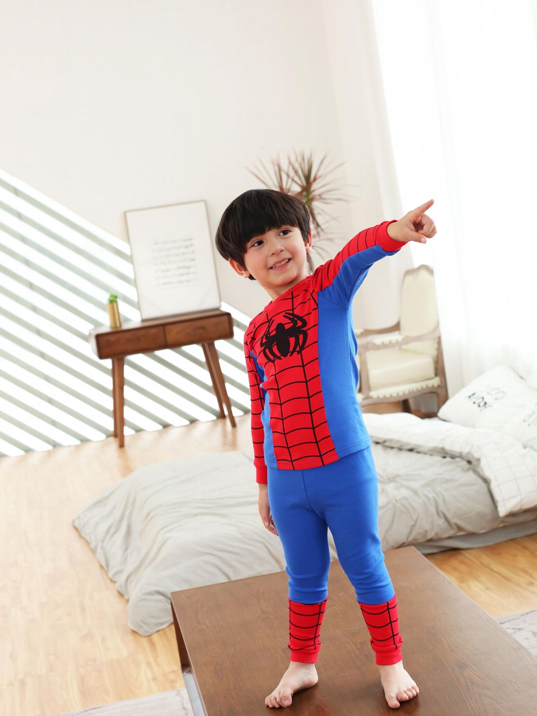 Boys Superhero Spider Print Homewear Set