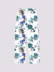 Graphic Print Dual Pockets Loose Pants Casual Comfy Pants