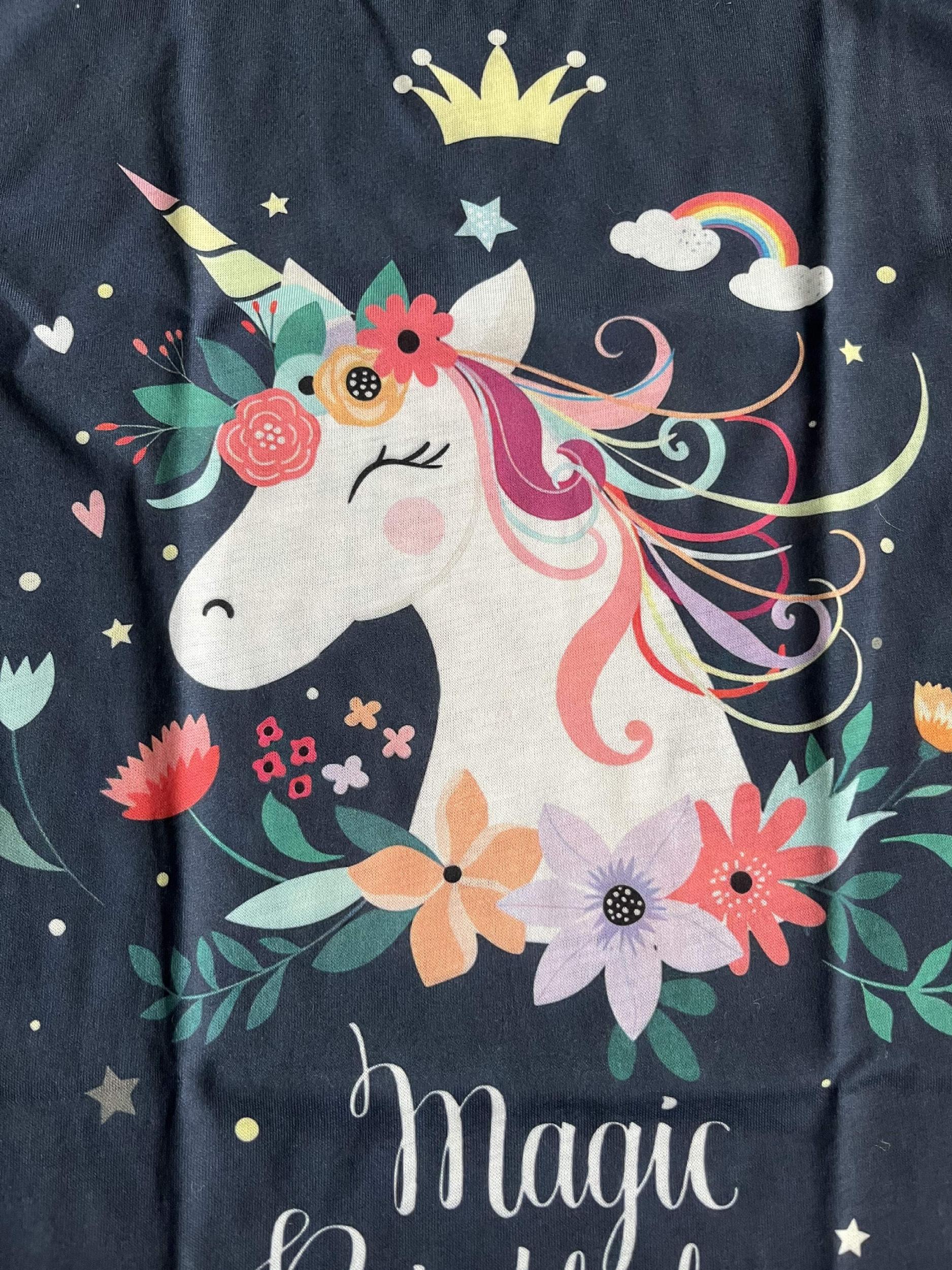 Girl's Floral Pony T-shirt 3D Print Short Sleeve Tee For Summer